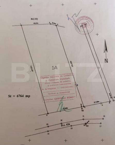 Teren Construcții intravilan de 6764 mp, în Leamna de Sus