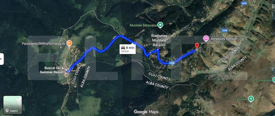 Teren Construcții intravilan de 990 mp, în Băișoara