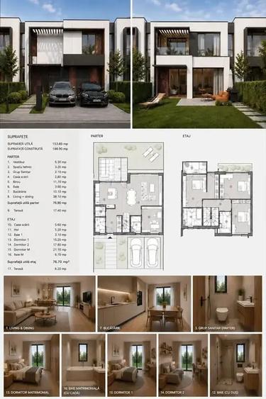 Duplex cu 4 camere cu Canalizare în Nord