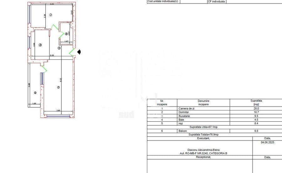 Apartament 2 camere 77 mp in complexul Green Garden. - 11
