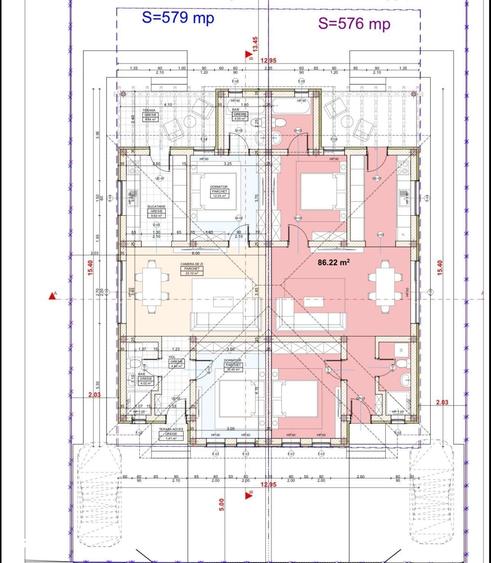Duplex pe parter Zona Foarte Buna- Toate utilitatile - 141.000 Euro - 6