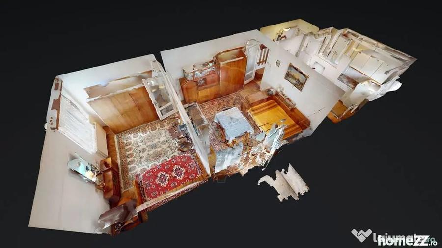 Apartament cu 2 camere semidecomandat în Centrul Civic