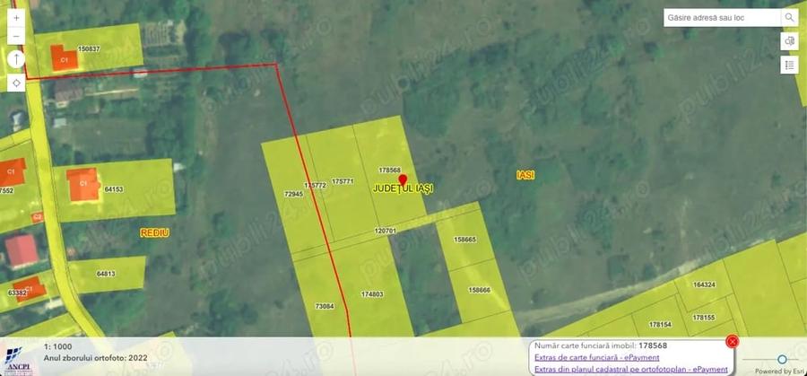 Teren de 1150 mp, în Viticultori