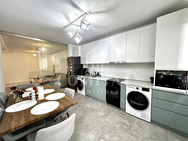 Apartament cu 3 camere semidecomandat, mobilat în Florești