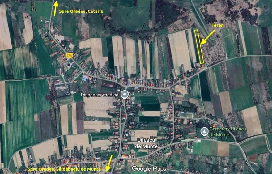 Teren de 4980 mp, în Uileacu de Munte