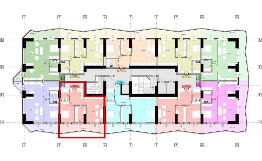 Apartament cu 2 camere decomandat în Olimp