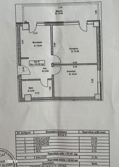 Apartament cu 2 camere decomandat în Central
