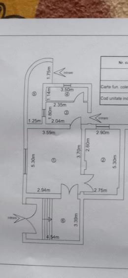 Casă cu 2 camere cu Teren 107 Mp în Central