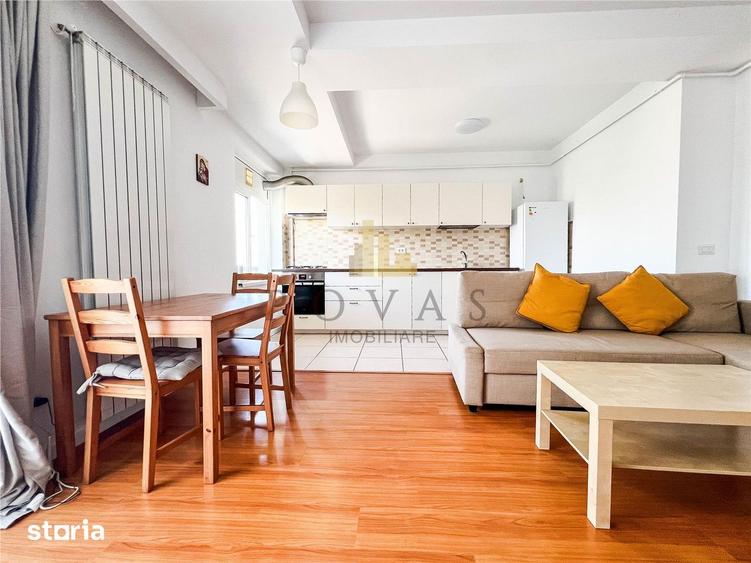 Apartament cu 2 camere semidecomandat, mobilat în Nordului