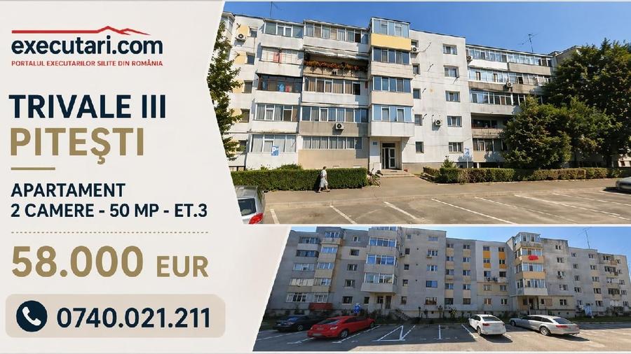 Apartament cu 2 camere decomandat în Trivale