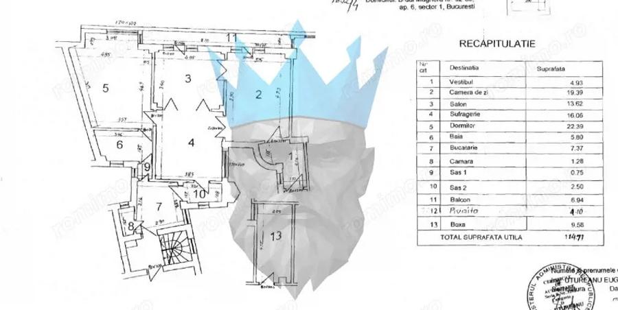 Apartament cu 4 camere decomandat în Unirii