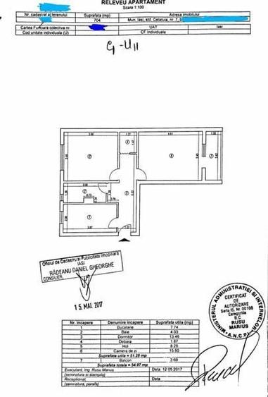 Apartament cu 2 camere decomandat în Aroneanu