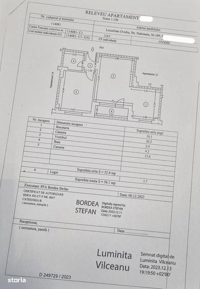 Apartament cu 2 camere în Central