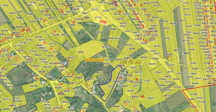 Teren Construcții intravilan de 7009 mp, în Ciurbești