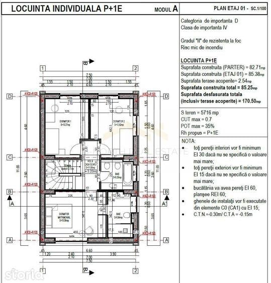 Casă cu 4 camere cu Teren 300 Mp în 1 Decembrie