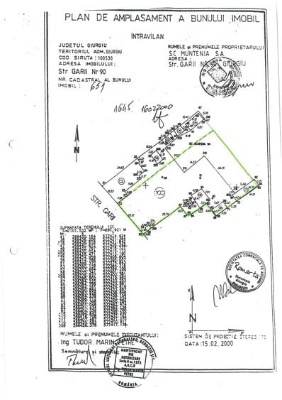 Teren Construcții intravilan de 2069 mp, în Ultracentral