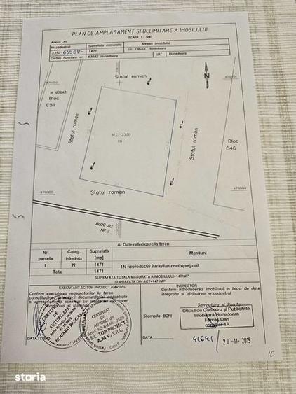 Teren de 1471 mp, în Central