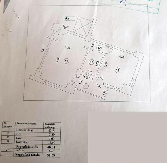 Apartament cu 2 camere decomandat, mobilat în Km 5
