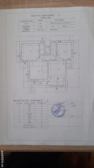 Apartament cu 3 camere decomandat în Furnica