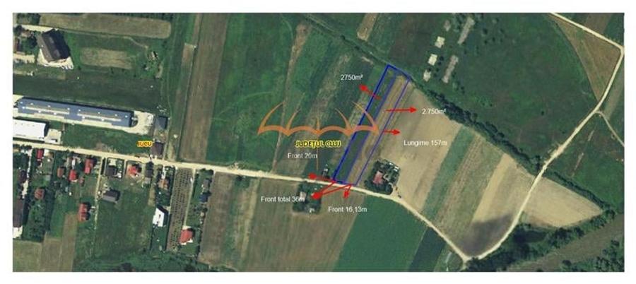 Teren Construcții intravilan de 5500 mp, în Jucu de Mijloc