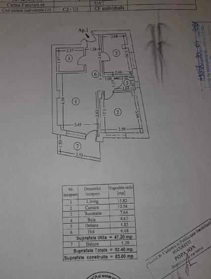 Apartament cu 2 camere decomandat, mobilat în Bucureștii Noi