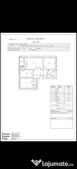 Apartament cu 3 camere decomandat în Ultracentral