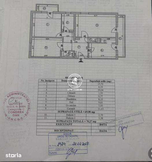 Apartament cu 3 camere decomandat în Ciurea
