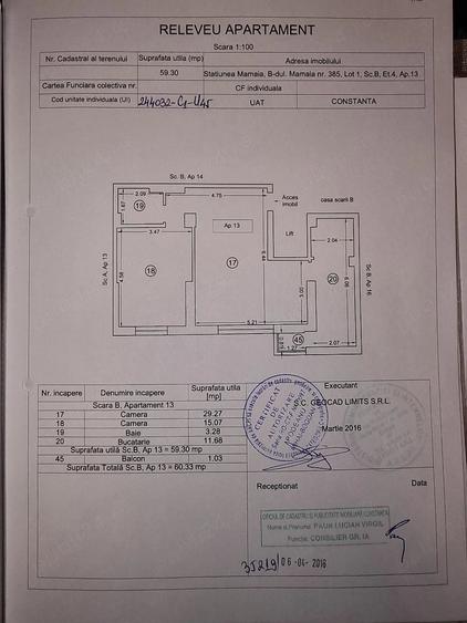 Apartament cu 2 camere semidecomandat în Mamaia