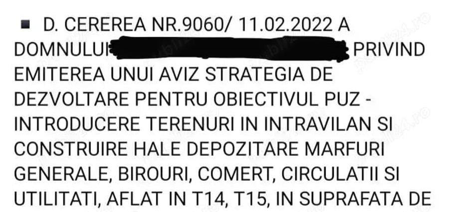 Teren de 17000 mp, în Afumați