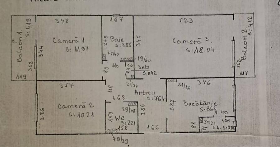 Apartament cu 3 camere decomandate, confort I, etaj intermediar, finisat modern, mobilat si utilat, - 1