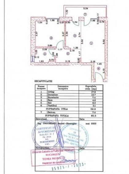 Apartament cu 2 camere semidecomandat, mobilat în 13 Septembrie