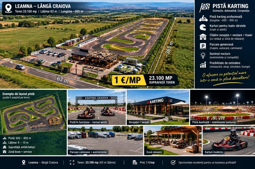 Teren Construcții extravilan de 23100 mp, în Leamna de Sus