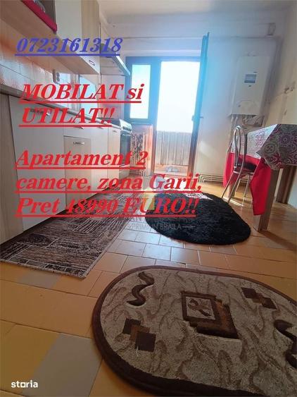 Apartament cu 2 camere decomandat în Gării