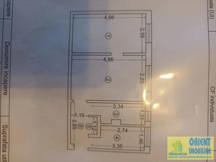 Apartament cu 2 camere semidecomandat în Km 4