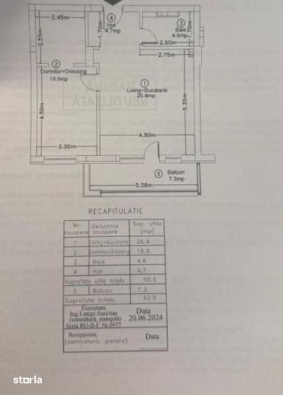 Apartament cu 2 camere decomandat în Aviației