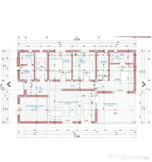 Casă cu 4 camere cu Teren 800 Mp în Chinteni