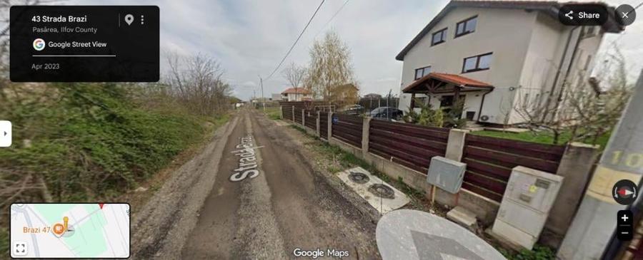 Teren intravilan 600 mp în Brănești – Deschidere 20.5 m, u - 1