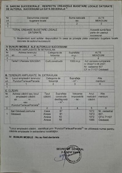 Casă individuală cu 5 camere cu Canalizare în Odobești