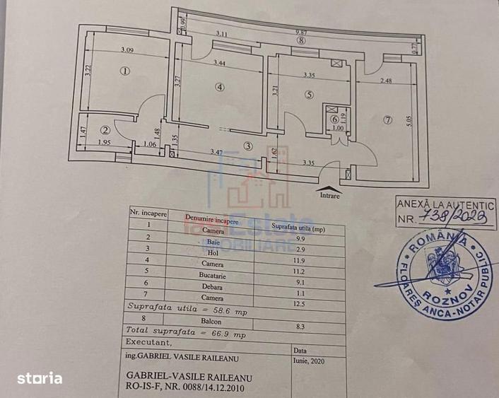 Apartament cu 3 camere în Independenței