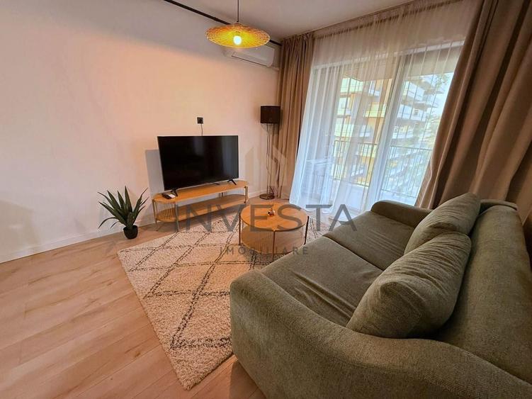 Apartament cu 2 camere semidecomandat, mobilat în Zorilor