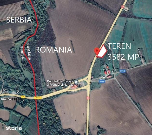 Teren de 3582 mp, în Naidăș