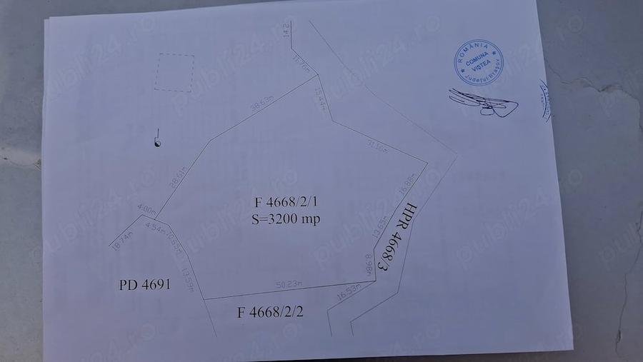 Teren de 3200 mp, în Viștișoara