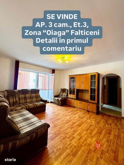 Apartament cu 3 camere semidecomandat în Fălticeni