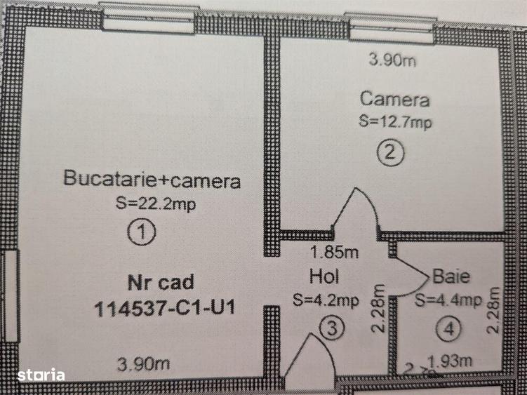 Apartament cu 2 camere în Central