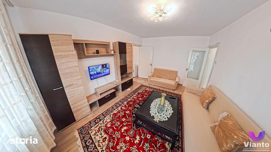 Apartament cu 2 camere semidecomandat, mobilat în Central