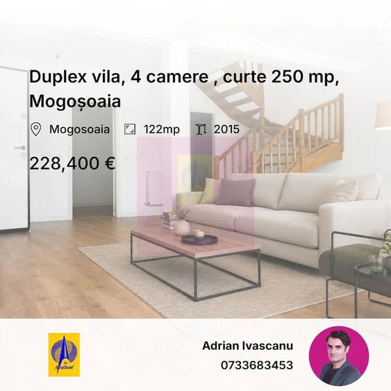 Casă cu 4 camere cu Teren 301 Mp în Mogoșoaia