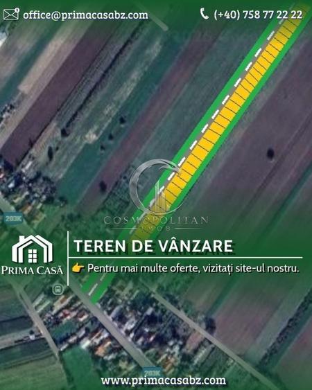 Teren Construcții intravilan de 12511 mp, în Potoceni