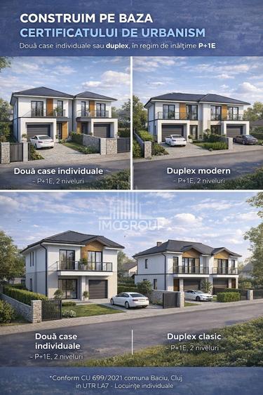 Teren Construcții intravilan de 873 mp, în Baciu