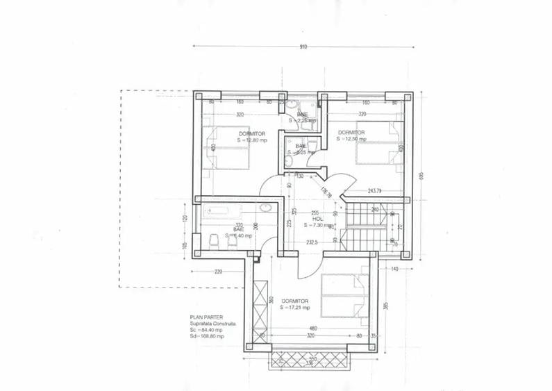 Casă cu 5 camere cu Teren 490 Mp în Păulești