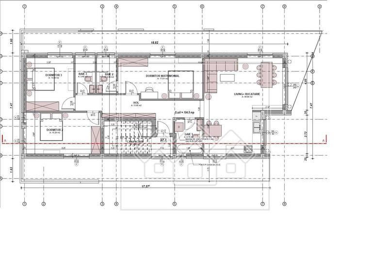 Ap cu 4 camere, 105 mp utili, 3 bai, la cheie, confort lux - 2
